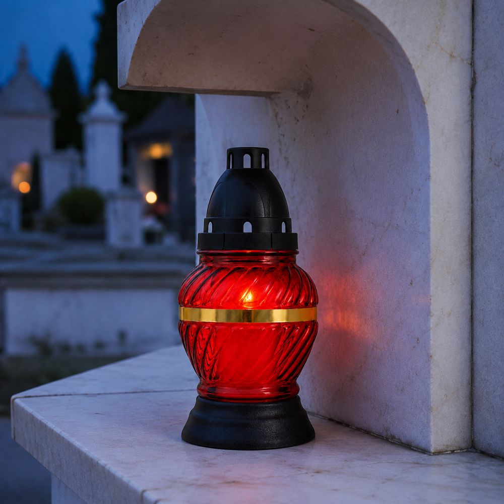 ART.V470L.VERMELHO à noite